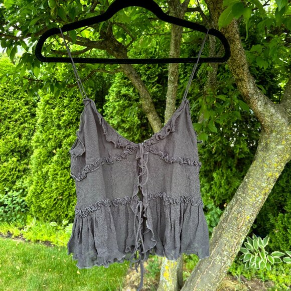 Ruffle Tie Cami - Picture 1 of 5